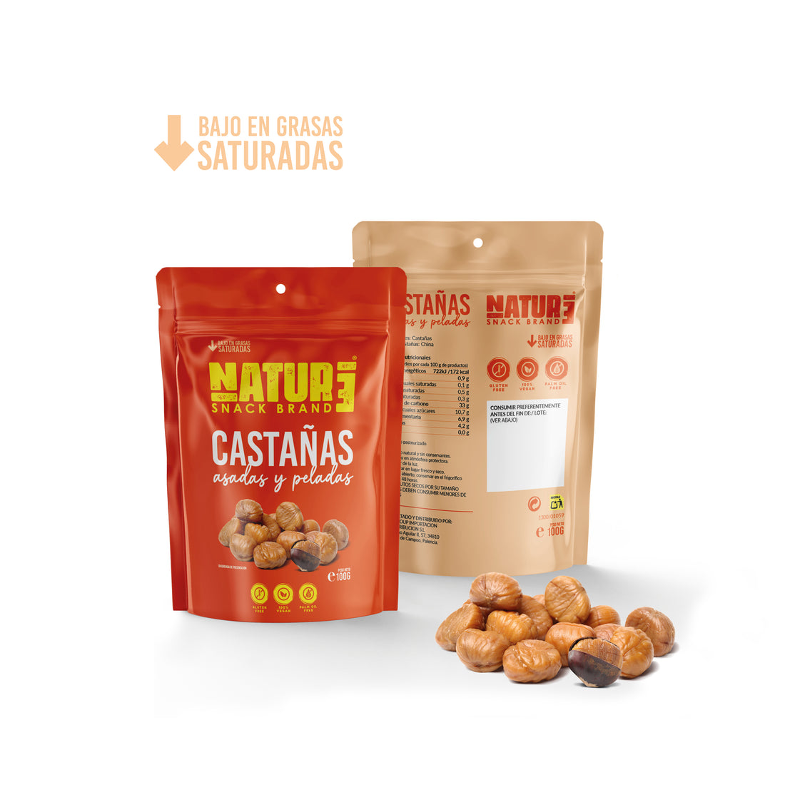 CAJA X12 UNIDADES CASTAÑA ASADA Y PELADA