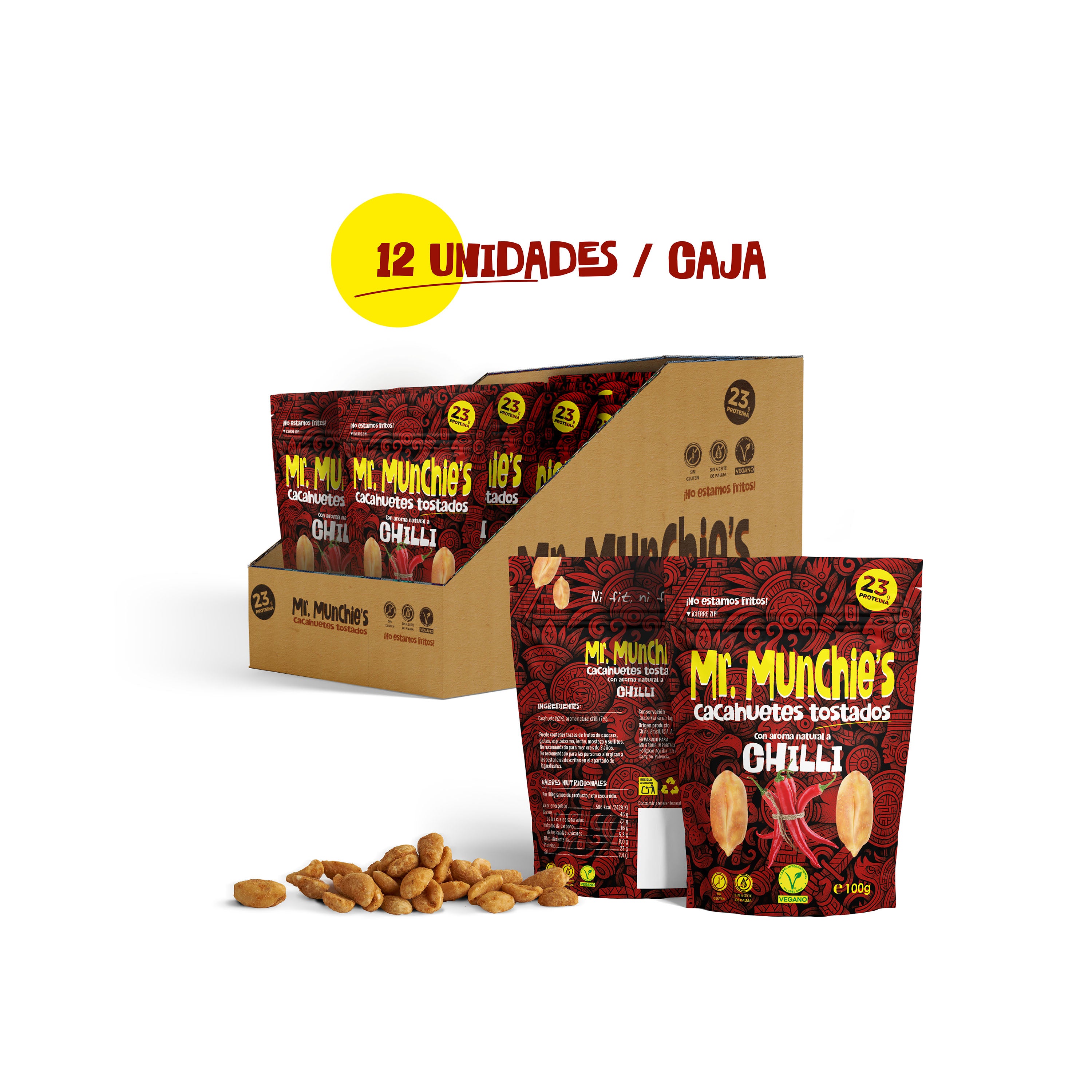 CAJA X12 UNIDADES HOT CHILLI (TOSTADOS, NO FRITOS)