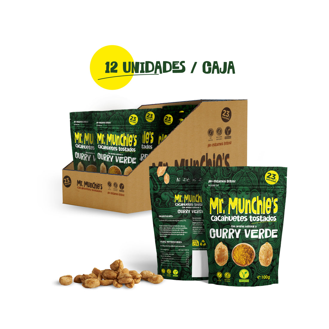 CAJA X 12 UNIDADES GREEN CURRY (TOSTADOS, NO FRITOS)