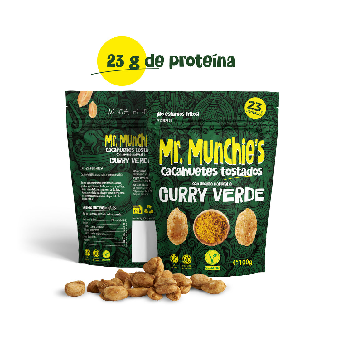 CAJA X 12 UNIDADES GREEN CURRY (TOSTADOS, NO FRITOS)