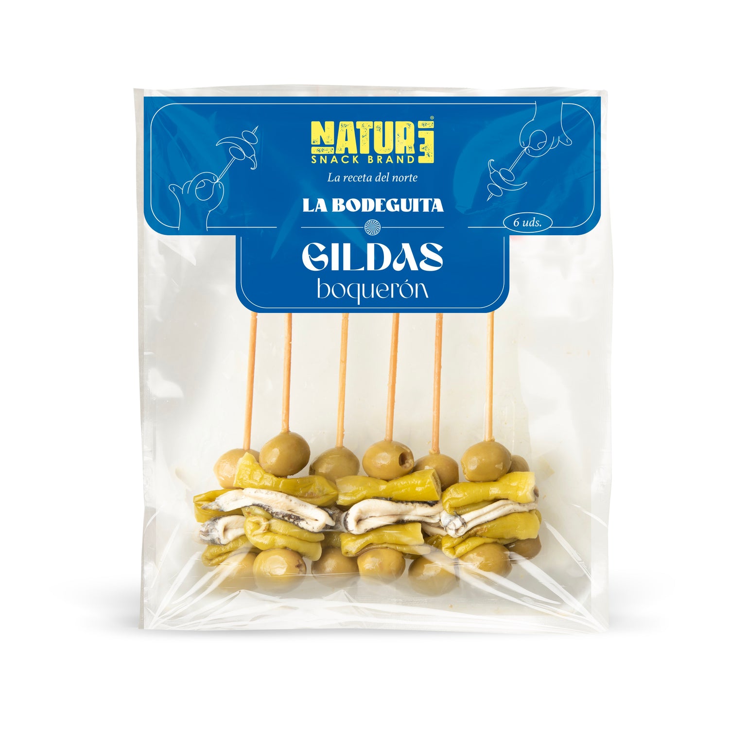 GILDA CLASICA DE BOQUERON (x6 Gildas)