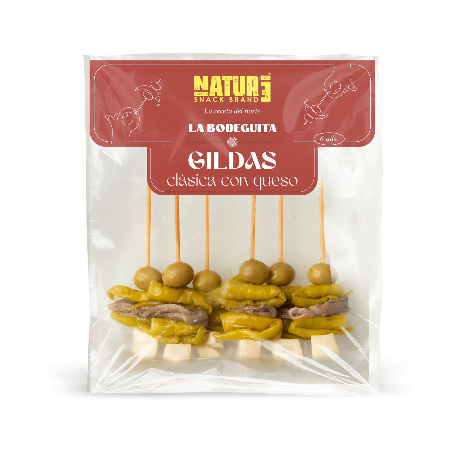 GILDA CON QUESO (x6 Gildas)